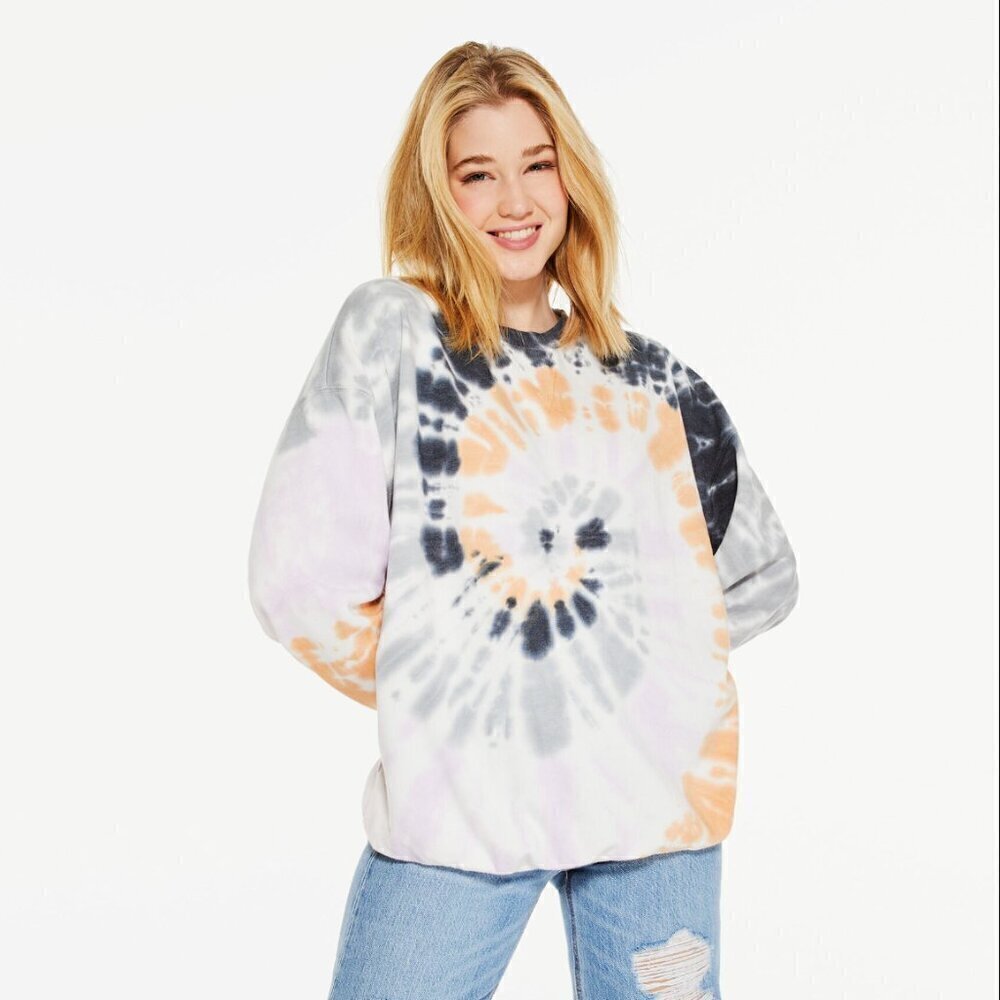 Aeropostle Sz. S Tie-Dye Oversized Crew Sweatshirt